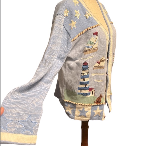 Storybook Knits Nautical Cardigan Sweater - Picture 1 of 8